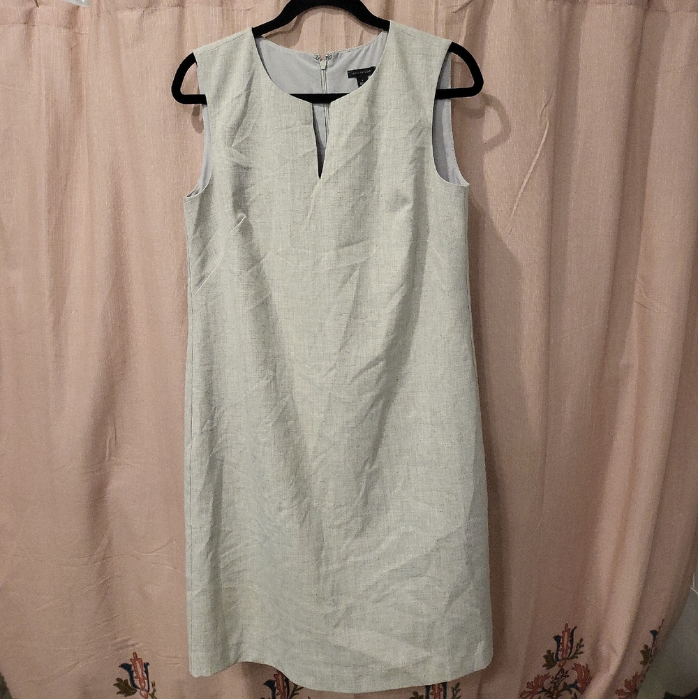 Ann Taylor Pale Blue Sleeveless Shift Dress